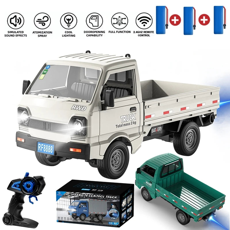 KF21 1:16 Remote Control Car – Drift & Climbing RC Vehicle with Spray & LED Lights