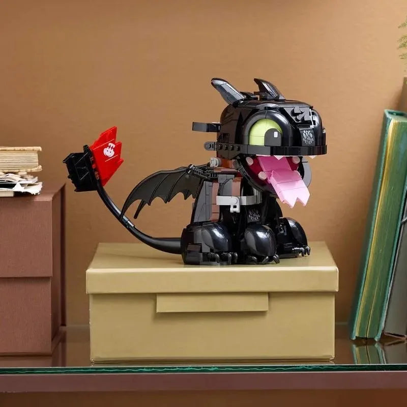 How To Train Your Dragon: Toothless Building Set – 784 PCS Model Kit for Adults