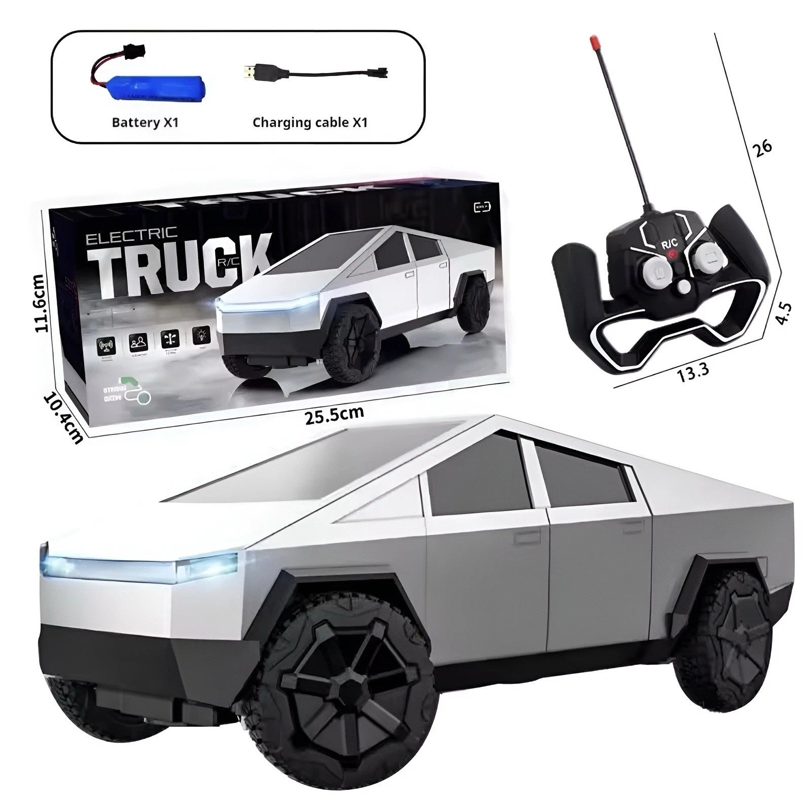 Rechargeable Electric RC Car – Remote Control Toy for Kids & Adults