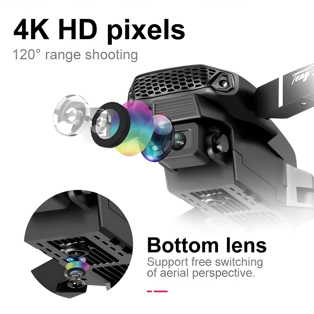 E88 Pro Drone 4k Profesional HD
4k Rc Airplane Dual Camera