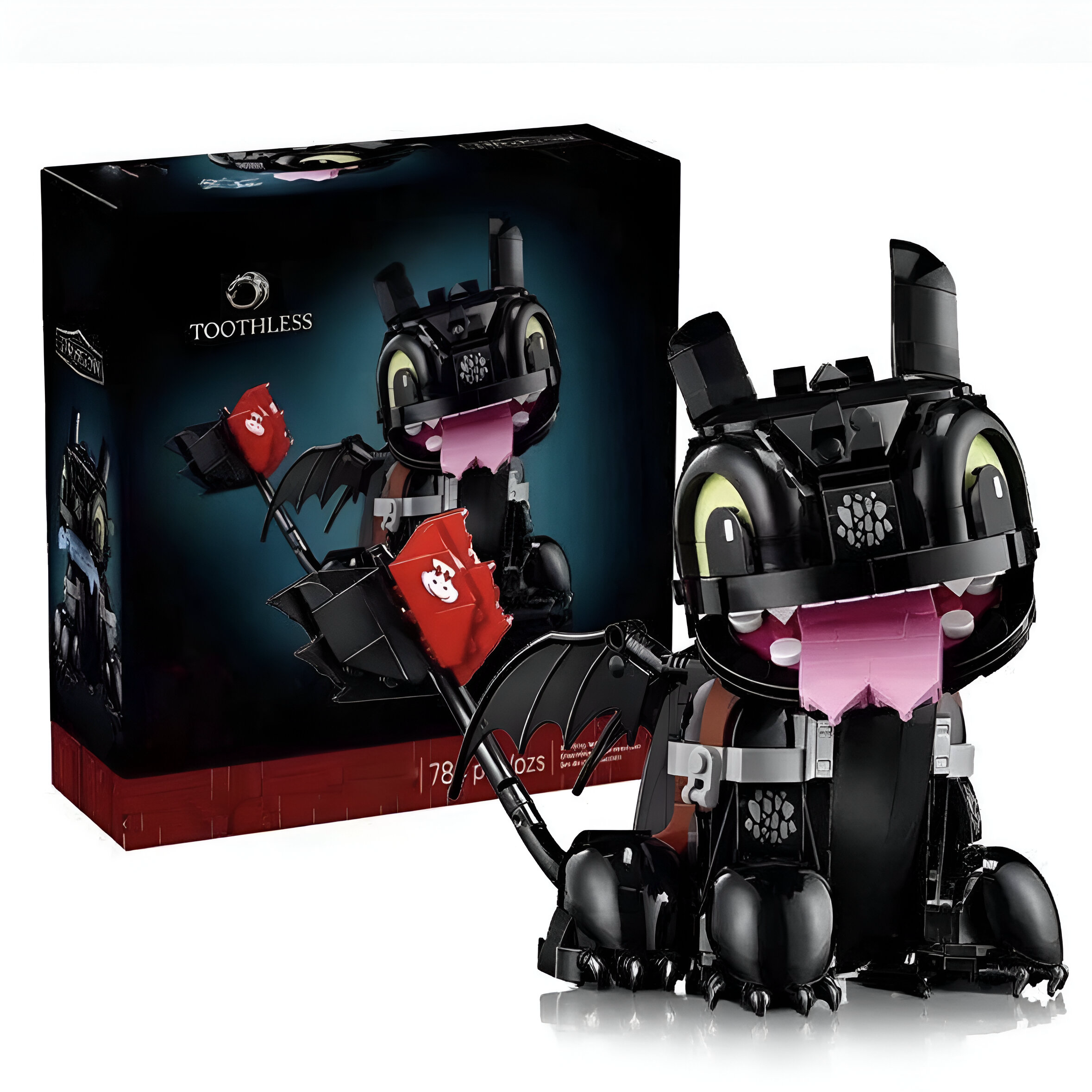 How To Train Your Dragon: Toothless Building Set – 784 PCS Model Kit for Adults