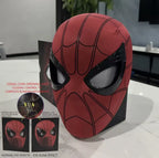 Spider-Man Cosplay Mask with Blinking Eyes & Chin Control – Full Face Helmet