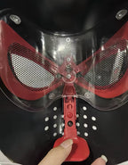 Miles Morales Spider-Man Cosplay Mask – Full Face Helmet with Blinking Eyes